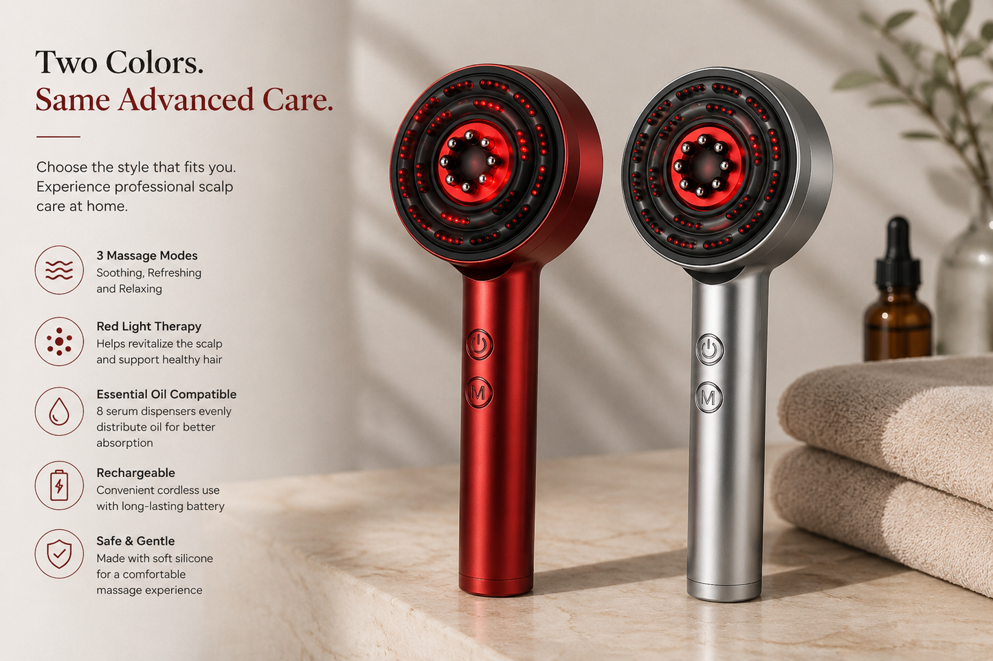 Vessora™ Revive LED Scalp Massager