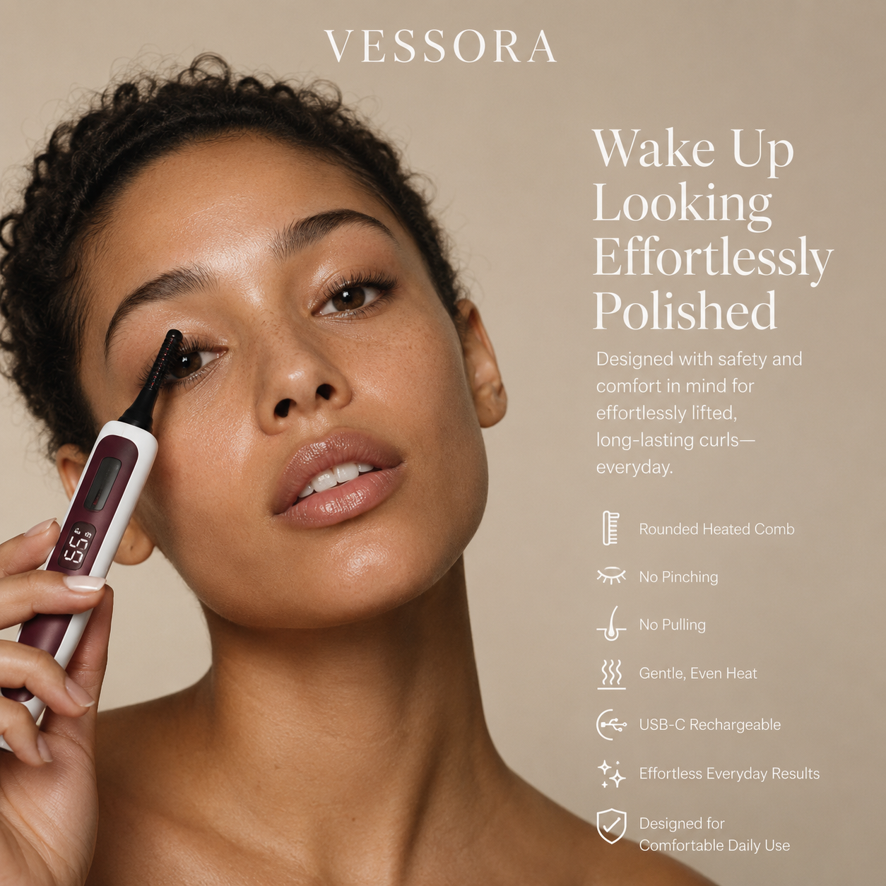 Vessora™ Halo Pro Heated Lash Curler