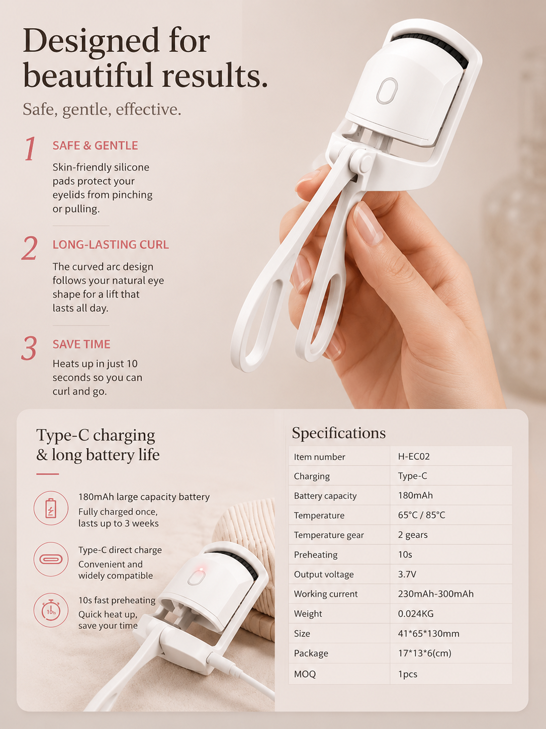 Vessora™ Halo Heated Eyelash Curler