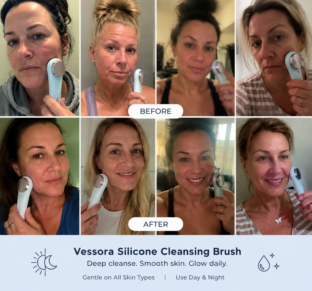 Vessora™ Pure Sonic Cleansing Brush
