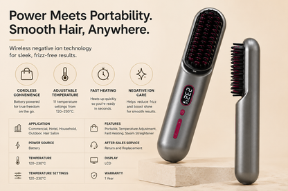 Vessora™ Mini Ionic Straightening Brush