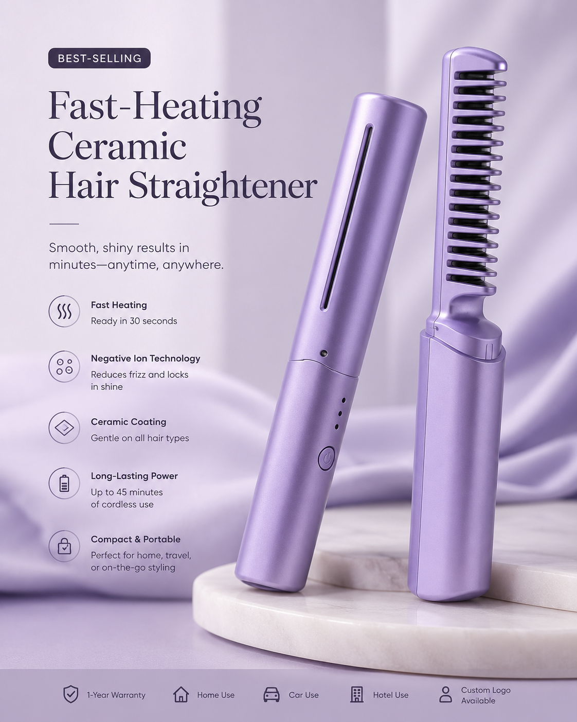 Vessora™ Mini Straightening Brush