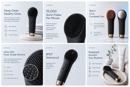 Vessora™ Pure Sonic Cleansing Brush